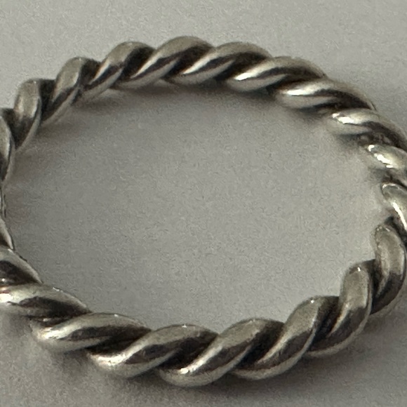 Pandora Sterling Silver Twist Band Ring - Picture 3 of 5